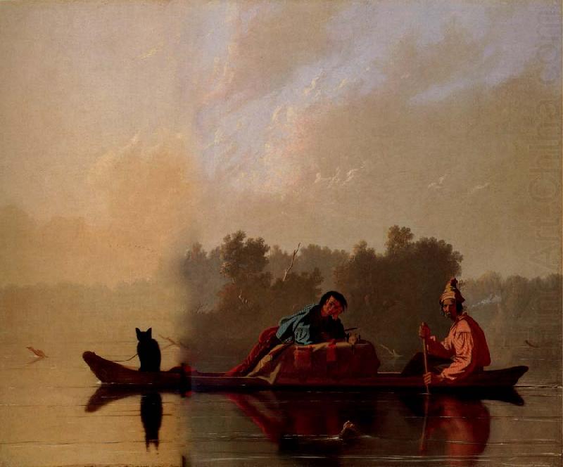 George Caleb Bingham Marchands de fourrures descendant le Missouri china oil painting image